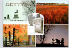 Gettysburg Pennsylvania Cemetary Hill Monument Rickets Battery Spangler Postcard
