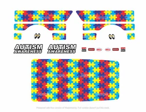 Calcomanía tobogán acuático para Hot Wheels 1/64 PARA ENTREGA DE PRODUCTOS LÁCTEOS AUTISMO 026 - Imagen 1 de 3