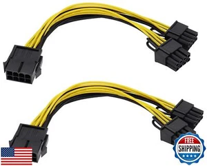 zdyCGTime GPU 8 broches vers double 8 broches (6+2) broches ligne d'alimentation graphique vidéo ca - Photo 1/5