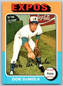 1975 Topps Don DeMola Rookie Montreal Expos #391