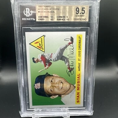 2011 Topps 60 Years of Topps: The Lost Cards Stan Musial #60YOTLC-5  - BGS 9.5 - Image 1 of 2