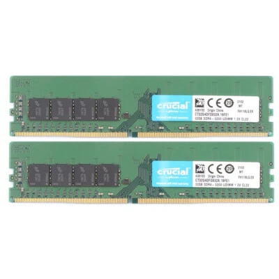 Crucial 256GB (8X32GB) DDR4 3200MHz PC4-25600 UDIMM Memory Ram CT32G4DFD832A - Image 1 of 4