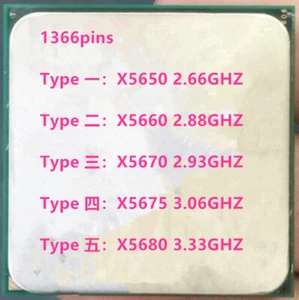 Intel Xeon Quad Core X5650 X5660 X5670 X5680 X5690 X5675 1366Pin Desktop CPU - Picture 1 of 13