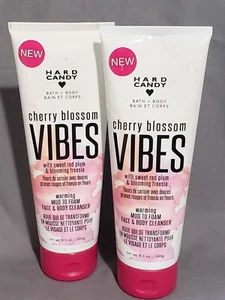 x2 Hard Candy Bath + Body Cherry Blossom Vibes mud to foam Face & Body cleanser - Picture 1 of 2