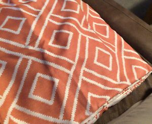 Sunshine Fashion Pack Of 2 Modern Farmhouse Throw Pillow Covers. 18x18 Orange 2