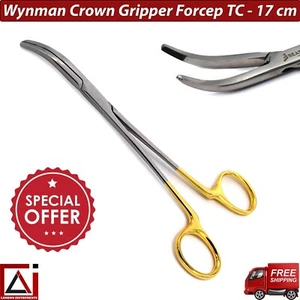 WYNMAN REMOVEDOR DE CORONA PINZA FÓRCEPS TC 17CM INSTRUMENTO DE AGARRE DENTAL QUIRÚRGICO - Imagen 1 de 6