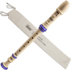 Soprano Recorder 8-Hole with Cleaning Rod + Carrying Bag, Creamyblue Co