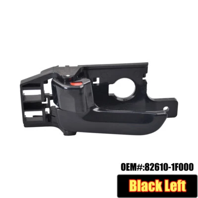 Manija de puerta lateral interior de auto izquierda negra para Kia Sportage 2007 2008 2009-2011 Foto 1 de 4