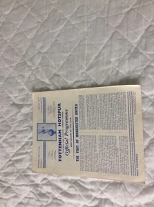 1960/1 DIV 1 SPURS TOTTENHAM HOTSPUR V MANCHESTER UNITED DOUBLE SEASON 5 - Picture 1 of 1