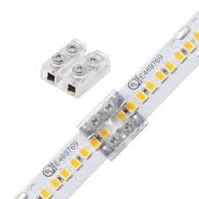 DIODE LED 12-24V TAPE LIGHT TERMINAL BLOCK CONNECTOR 12MM TAPE 2 WIRE (PK OF 3) - Image 1 of 2