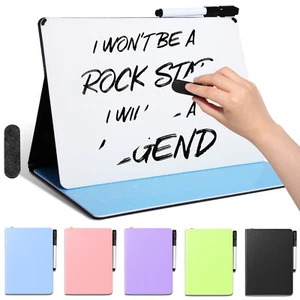 Small Folable Whiteboard Dry Erase Board Writing Set Notebook Memo Pad Portable - Picture 1 of 47