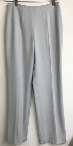 Pantalone Valentino grigio lana angora gamba dritta piatto davanti vintage taglia small