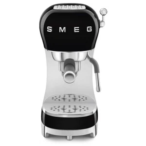 SMEG ESPRESSO 50'S STYLE RETRO COFFEE MACHINE BLACK ECF02BLUK NEXT DAY DEL - Picture 1 of 7