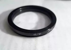 43-37mm Step-Down Lens Filter Ring 43mm-37mm Japan Stepping Metal Adapter 37 mm - Picture 1 of 6