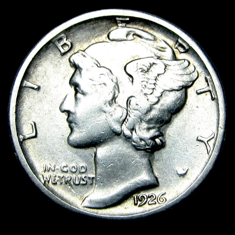 1926-S Mercury Dime Silver ---- Stunning Coin ---- #GG073 Cover
