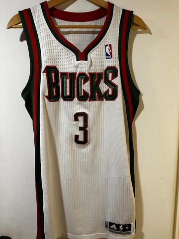 Authentic NBA Adidas ClimaCool Home Jersey Brandon Jennings Milwaukee Bucks M2 Cover