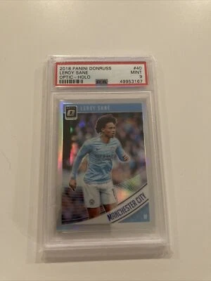 2018 Donruss Optic Holo #40 Leroy Sane PSA 9 Mint Prizm Silver - Image 1 of 2
