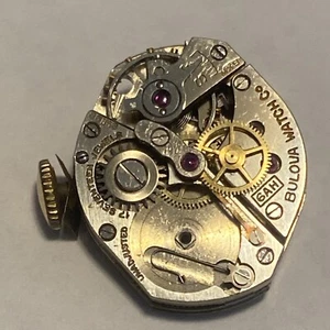 Bulova Watch Co. Movement 17 Jewel Parts/Repair Sweep Hand 6AH Good Staff - Picture 1 of 4