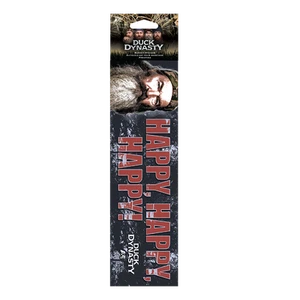 Bumper Sticker HAPPY HAPPY HAPPY Duck Dynasty Phil 3x11 inches Decal NEW - Picture 1 of 1
