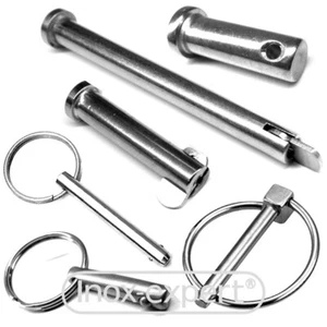 Steckbolzen VA Klappbolzen Sicherungsbolzen Edelstahl Rostfrei Sicherung-Splint - Bild 1 von 6