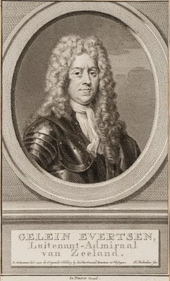 HOUBRAKEN (*1698) nach SCHOUMAN (*1710), Porträt von Gelein Evertsen, KSt. - Bild 1 von 4