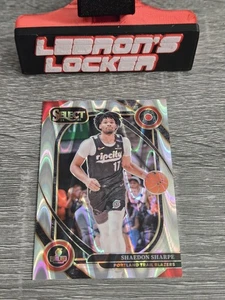 2024-25 Panini Select - Courtside Shaedon Sharpe #244 Tectonic Prizm - Blazers - Picture 1 of 3