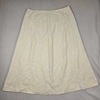 Maxi Falda de Lana Eileen Fisher Crewl Nueva con Etiquetas y Chaqueta Larga Usada Talla XL Marfil Foto 1 de 4