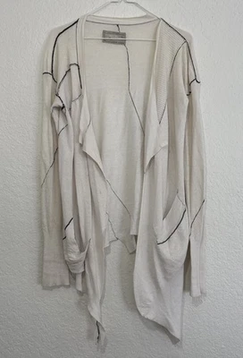 Cárdigan AllSaints Spitalfields Frente Abierto Mujer Blanco Algodón Manga Larga Talla 10 Foto 1 de 4