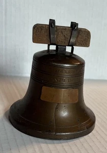Vintage Metal & Wood Liberty Bell Bank. The Bankers S&O System Co. Ohio - Picture 1 of 6