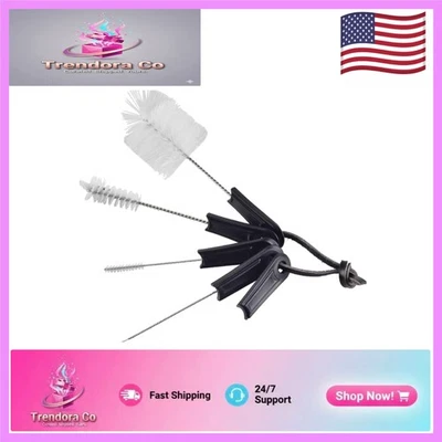 Paquete de 5 cepillos resistentes para máquina de café - herramientas esenciales para el mantenimiento del barista Foto 1 de 4