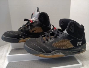 Nike Air Jordan Retro 5  Black/Metallic Silver/Red 2007 Size 14 - Picture 1 of 20