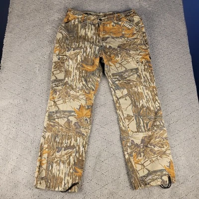 Walls Pants Mens 36x31 Camo Cargo Realtree Double Knee Relaxed Straight Hunting - Image 1 of 4