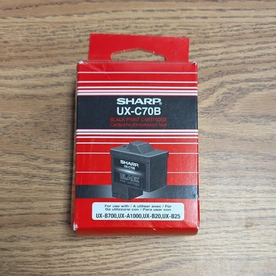 Cartucho negro genuino OEM SHARP UX-C70B UX-B700, UX-A1000, UX-B20, UX-B25 (C) Foto 1 de 4