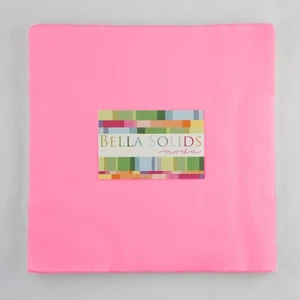 Bella Solids 10" Square Junior Pack in 30's Pink by Moda - Picture 1 of 1