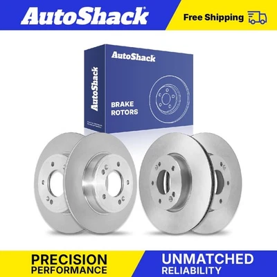 Front Rear Brake Rotors Set for Hyundai Veloster Elantra GT Kia Soul Forte Foto 1 de 4