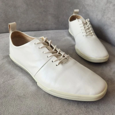 Ecco Zapatillas Mujer 7 Blanco Cuero Simpil II Preppy Tenis Dinero Antiguo Modesto Foto 1 de 4