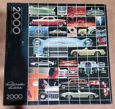 Vintage Springbok Hallmark 1987 Classic Cars 2000 pcs Jigsaw Puzzle - Image 1 of 3