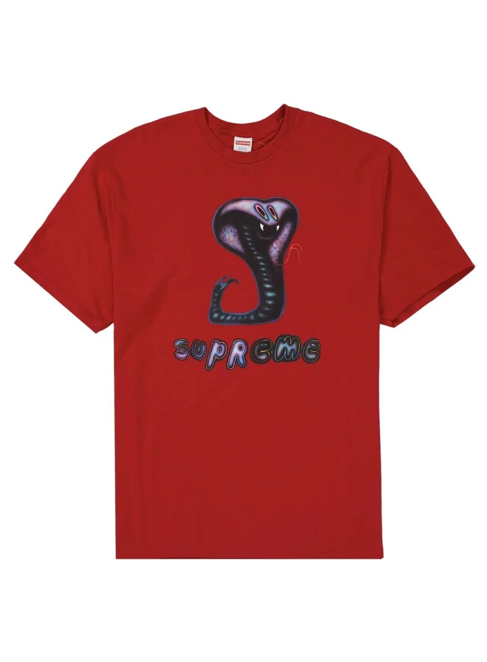SUPREME ☆NWT☆ CAMISETA SERPIENTE TALLA:M ROJA SS21 con ETIQUETA DE AUTENTICACIÓN Foto 1 de 1