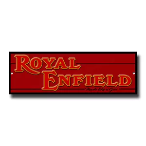 ROYAL ENFIELD MOTORRÄDER HERGESTELLT WIE EIN WAFFE METALLSCHILD. "GRÖSSE 12"" X 4"" - Bild 1 von 1