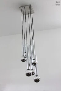 Staff Kaskadenlampe Chrom Motoko Ishii Designklassiker 70er Highlight - Bild 1 von 15