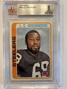 1978 Topps - #145 L.C. Greenwood BGS 8 NM-MT - Picture 1 of 1