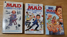 MAD Magazine Books x3. Clobbers 1981, Tell It Like It Is 1983, On Campus 1983