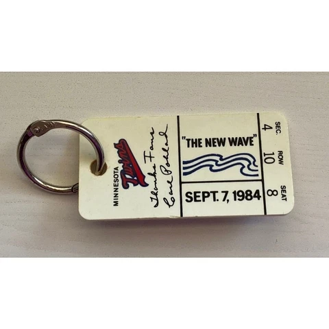 Thanks Fans Carl Pohlad The New Wave Sept 7 1984 Minnesota Twins Vtg Keychain Cover