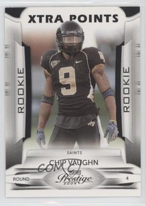 2009 Playoff Prestige Xtra Points Black /10 Chip Vaughn #121 Rookie RC
