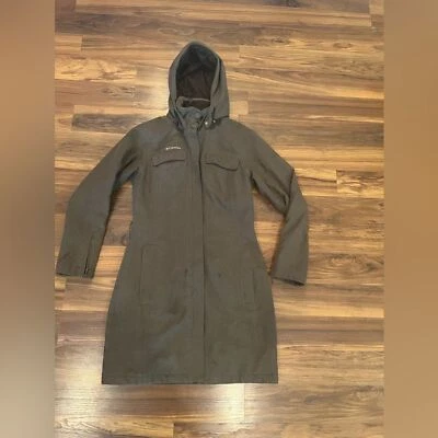 Columbia Women"s Titanium Ski Parka Jacket Omni-Tech W/ Hood Brown Sz XS Foto 1 de 4