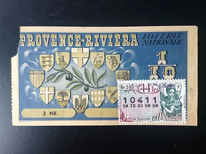 Billet Loterie nationale 1960 - Picture 1 of 1