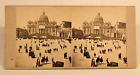 Vatican Rome Italy Stereoview Photo Benediction Pope