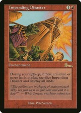 MAGIC THE GATHERING - URZA'S LEGACY - IMPENDING DISASTER X4 - NrMt