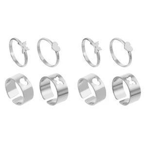 2 Pack Paarring Dekorative Fingerringe Valentinstag Geschenke Liebhaber - Bild 1 von 12