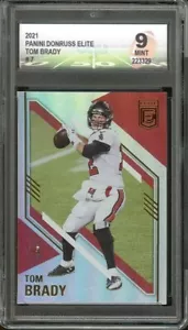 TOM BRADY 2021 PANINI DONRUSS ELITE #7 DGA GRADED MINT 9 - Picture 1 of 2